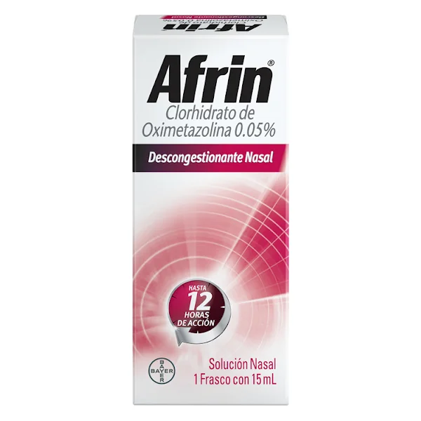 Afrin Clorhidrato De Oximetazolina 0. 05% Gotas Bayer Frasco X 15 Ml