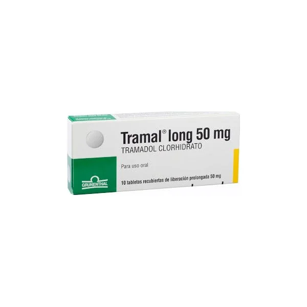 Tramal Long Tramadol Clorhidrato 50 Mg Grunenthal Caja X 10 Tabletas
