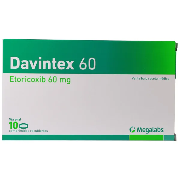 Davintex Etoricoxib 60Mg Megalabs Caja X 10 Comprimidos