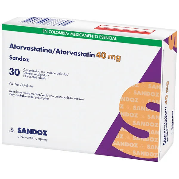 ATORVASTATINA 40 MG 30 TBS REC SZ