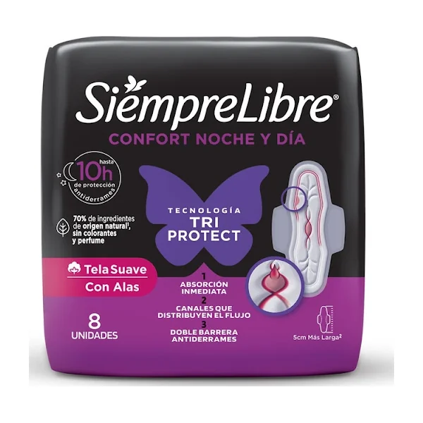 Toalla Higiénica Stayfree Adapt Plus Noche Y Día X 8 Und