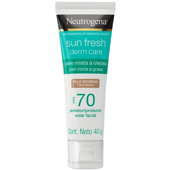Protector Solar Facial Neutrogena Derm Care Fps 70 Piel Morena X 40 G