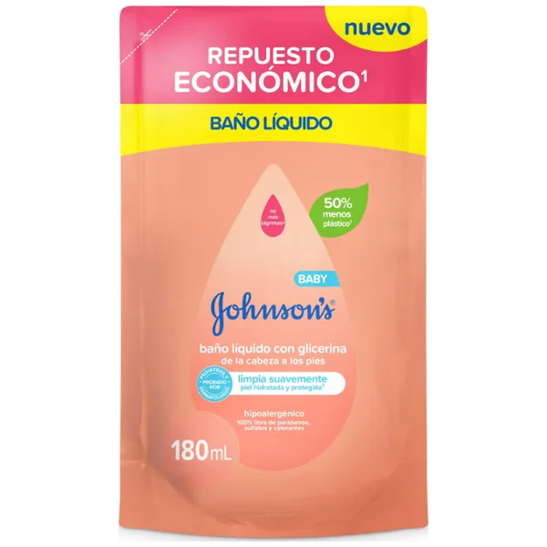 BANO LIQ BABY JJ CABEZ A PIES DOYP 180ML