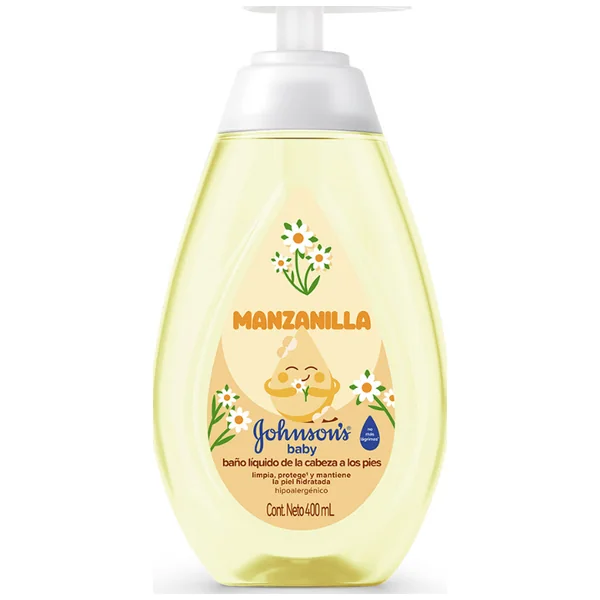 BANO LIQUIDO JJ BABY MANZANILLA 400 ML