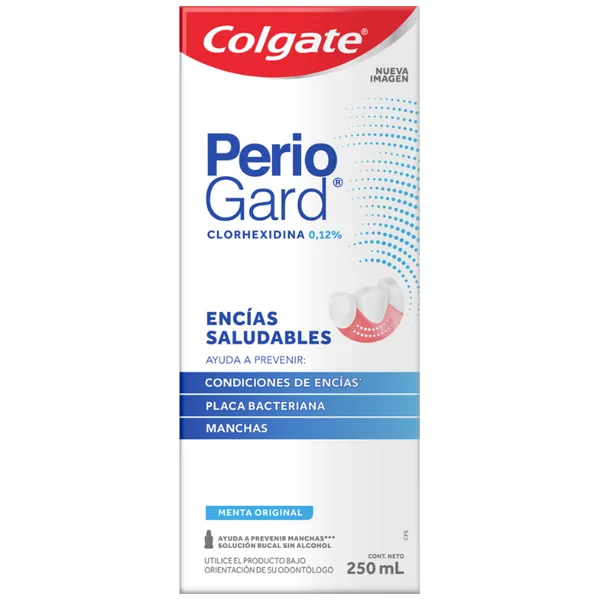 Enjuague Bucal Clorhexidina Colgate PerioGard Encías Saludables Caja X 250 Ml