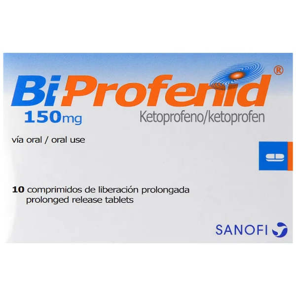 Biprofenid Ketoprofeno 150 Mg Sanofi Caja X 10 Comprimidos