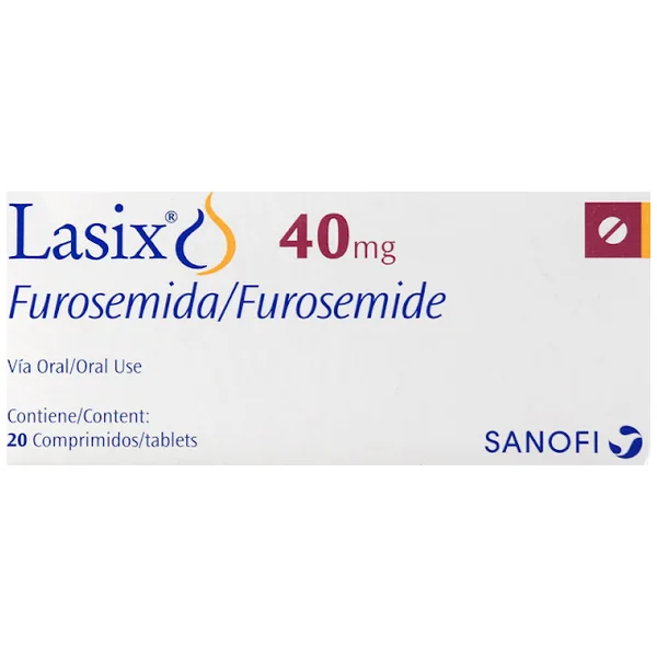 Lasix Furosemida 40 Mg Snofi Caja X 20 Comprimidos