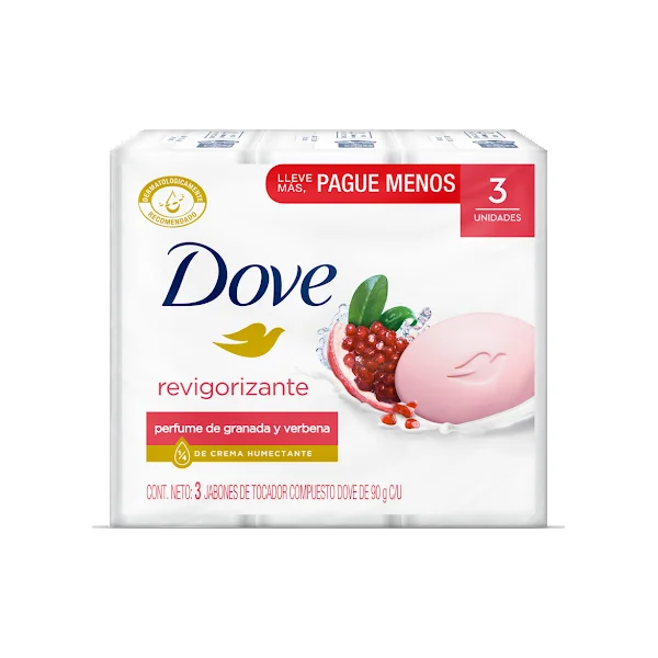3 JAB.DOVE GRANADA REVIGORIZANTE  90 GR