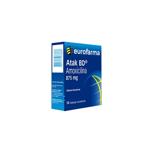 Atak BD 875 MG Caja X 14 Tabs