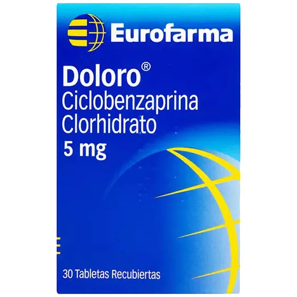 Doloro Ciclobenzaprina 5 Mg Eurofarma Caja X 30 Tabletas