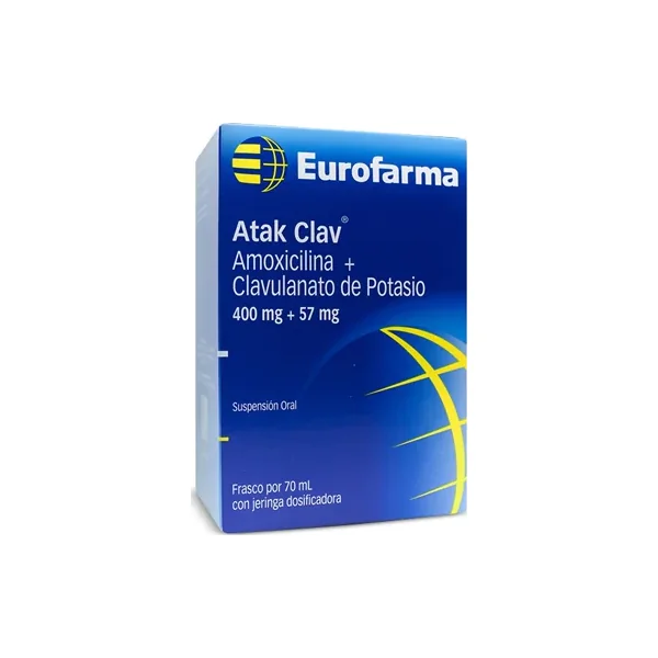 Atak Clav 400/57 MG Susp.oral FCO X 70 ML