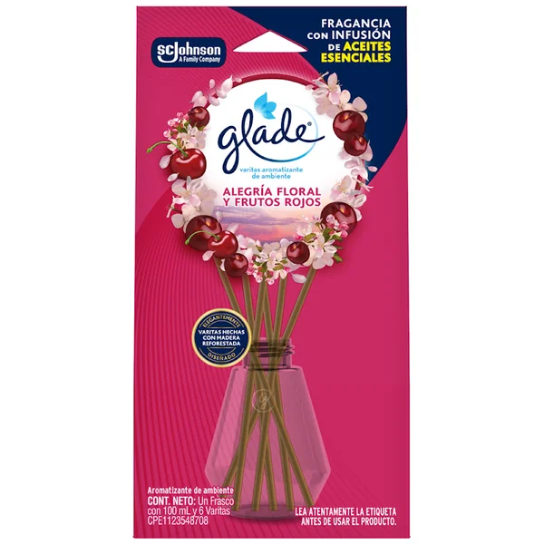 AMB. GLADE ALEG FRUT ROJ 100ML X 6 VARIT
