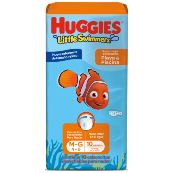 Pañales Huggies Little Swimmers Etapa 4/M X 10 Und