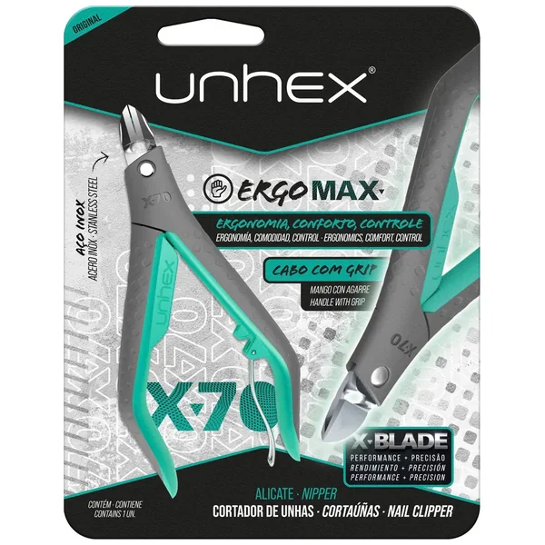 ALICATE CORTA UNAS LINEA X70 UNHEX