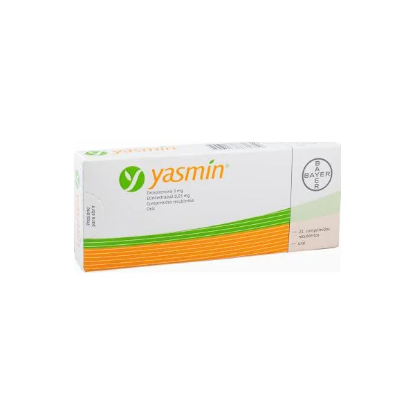 Yasmín Drospirenona + Etinilestradiol 3Mg/0.03mg Bayer Caja X 21 Comprimidos
