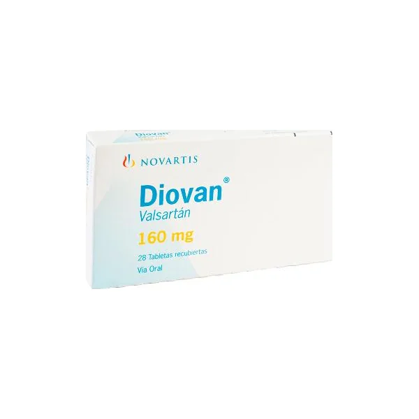 Diovan Valsartán 160 Mg Novartis Caja X 28 Tabletas