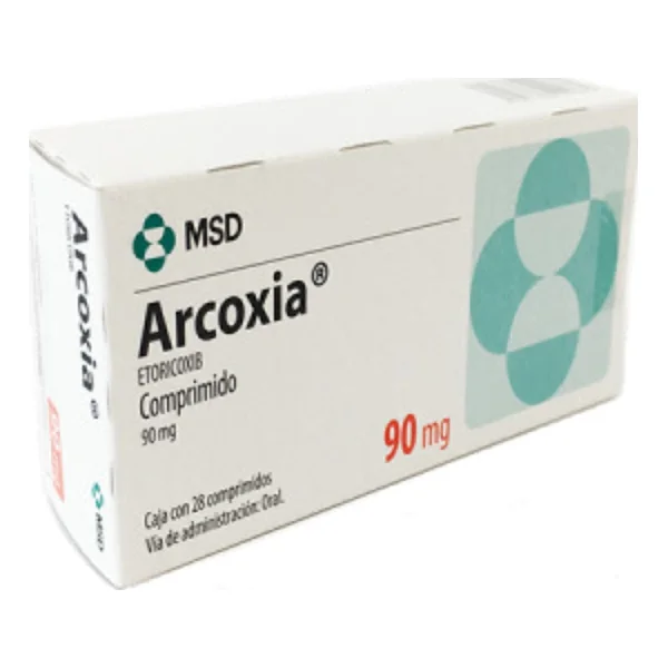 Arcoxia Etoricoxib 90 Mg MSD Caja X 14 Tabletas