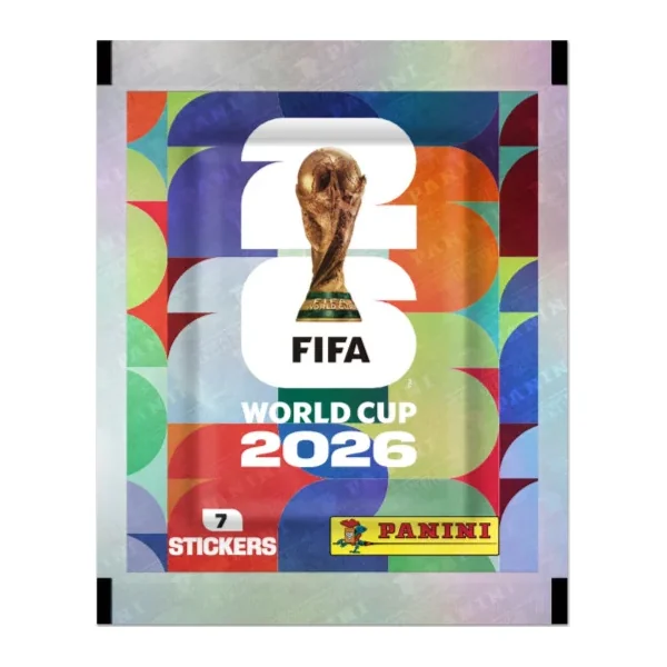 Sobre de láminas Panini Mundial 2026 por 1 unidad