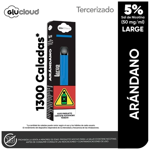 GLUCLOUD ARANDANO LARGE 1300 X 1 CAPSULA