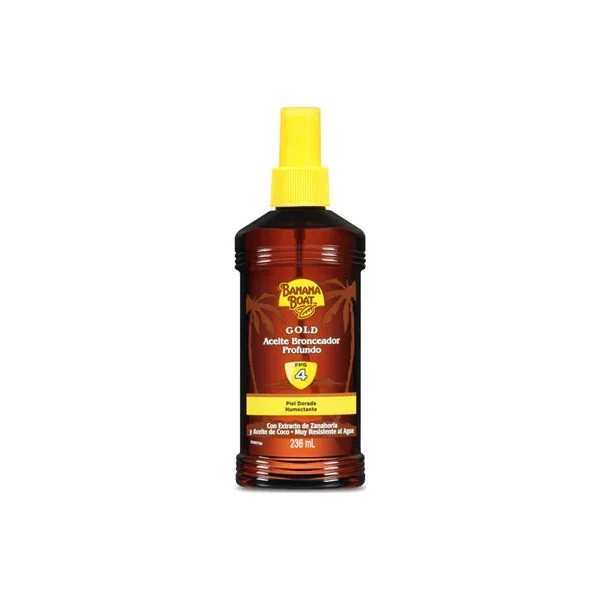 BRONC.BANANA BOAT ACEITE GOLD SPF4 236 M
