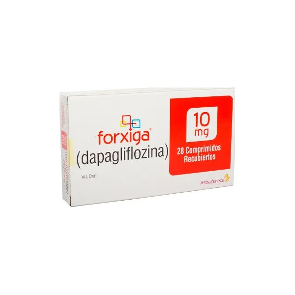 Forxiga Dapagliflozina 10 Mg AstraZeneca Caja X 28 Comprimidos