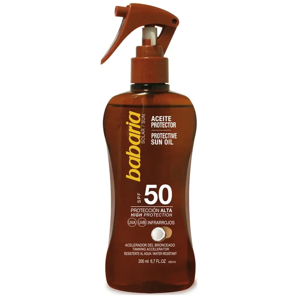ACEITE PROTE. BABARIA SPRAY SPF50 200 ML
