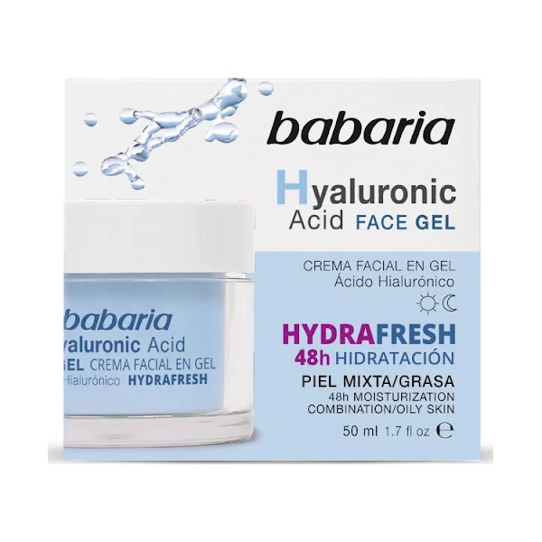 CREMA BABARIA FACIAL GEL ACI. HIAL. 50ML