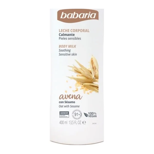 CREMA BABARIA BODY MILK AVENA 400 ML