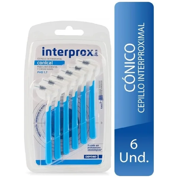 Cepillos Interproximales Interprox Sobre X 6 Color Azul