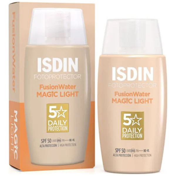 Fotoprotector Isdin Fusion Water Color Light SPF 50 Frasco x 50 ml