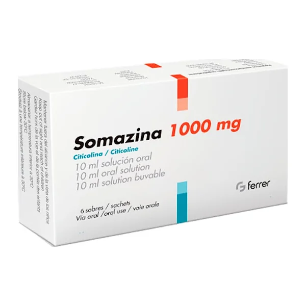 Somazina Citicolina 1000 Mg Ferrer Caja X 6 Sobres