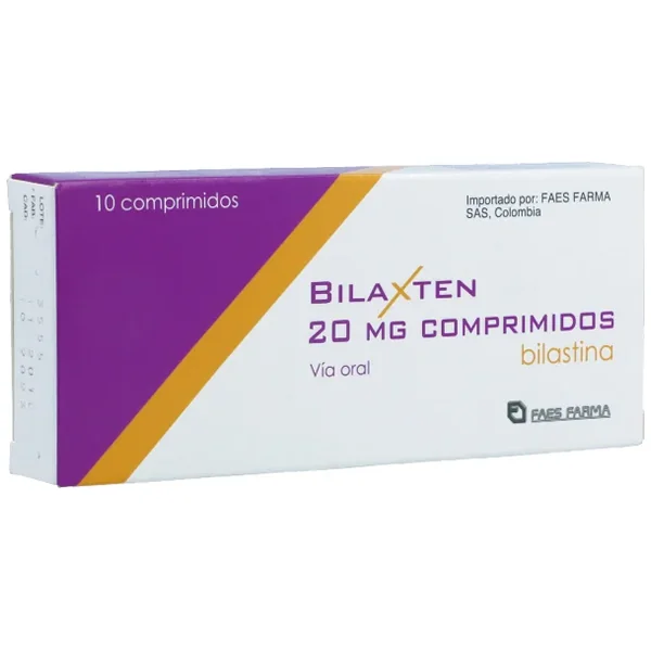 Bilaxten Tabletas 20Mg Caja X 10