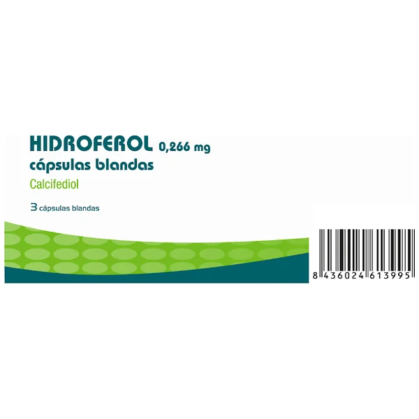 Hidroferol Calcifediol 0,266Mg Faes Farma X 3 Cápsulas