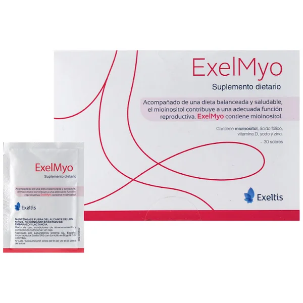 ExelMyo Suplemento Dietario Con Mioinosito Exeltis Caja X 30 Sobres