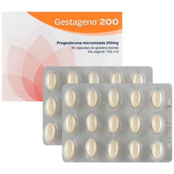 Gestageno Progesterona 200 Mg Exeltis Caja X 30 Cápsulas