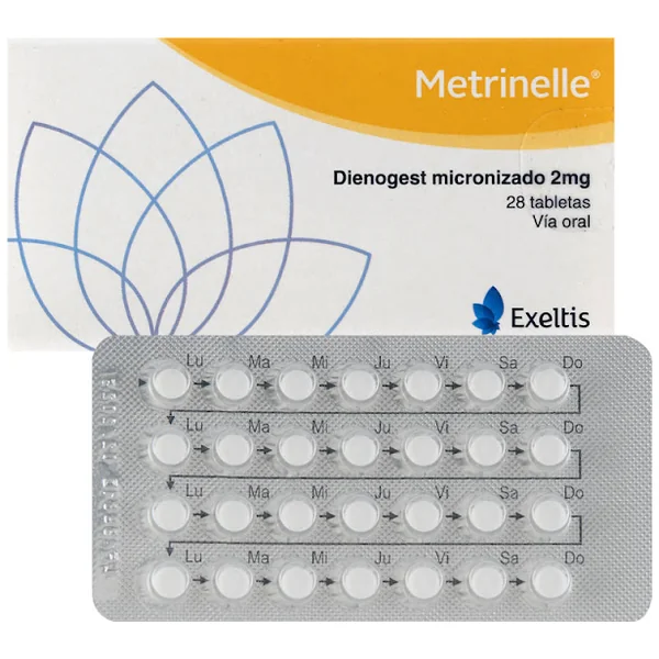 Metrinelle Dienogest 2 Mg Exeltis Caja X 28 Tabletas