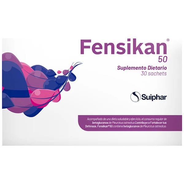 Fensikan 50 Bglucanos + Vitamina C 50Mg/50mg Suiphar Caja X 30 Sachets