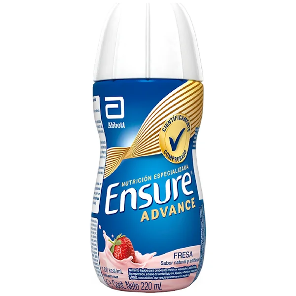 Ensure Advance Fresa Con Proteína + HMB Líquido X 220 Ml