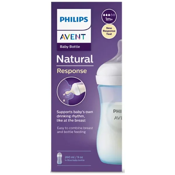 BIBERON PHILIPS AVENT AZUL 260 ML 9 OZ