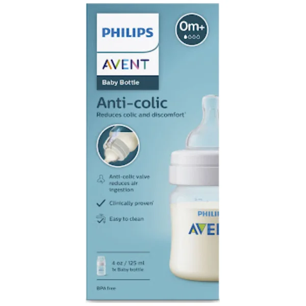 Tetero Anti-colic Avent Natural Response De 4Oz Tetina 0M+ Caja X 1 Und