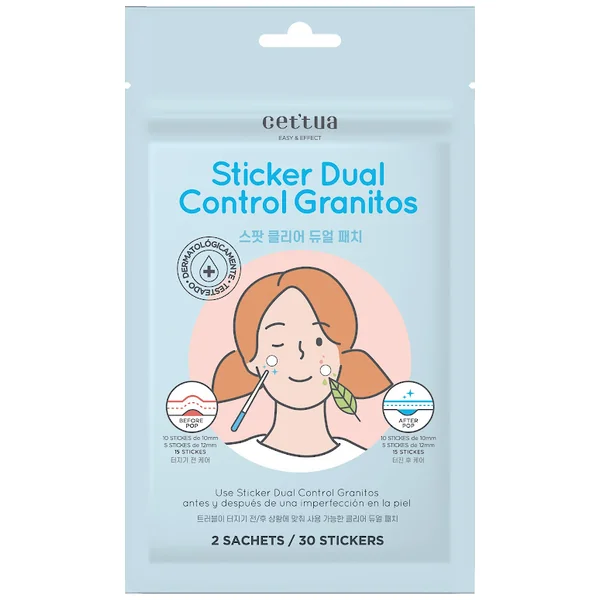 Stikers Faciales Cettua   Dual Control Granitos