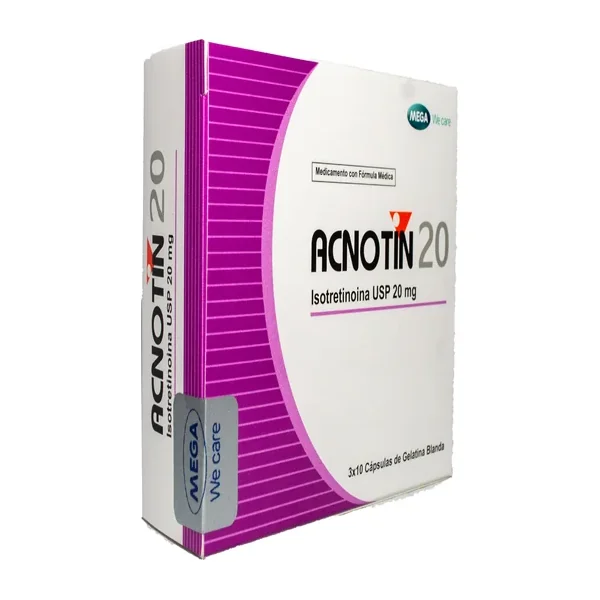 Acnotin 20Mg Capsula Blanda Caja por 30