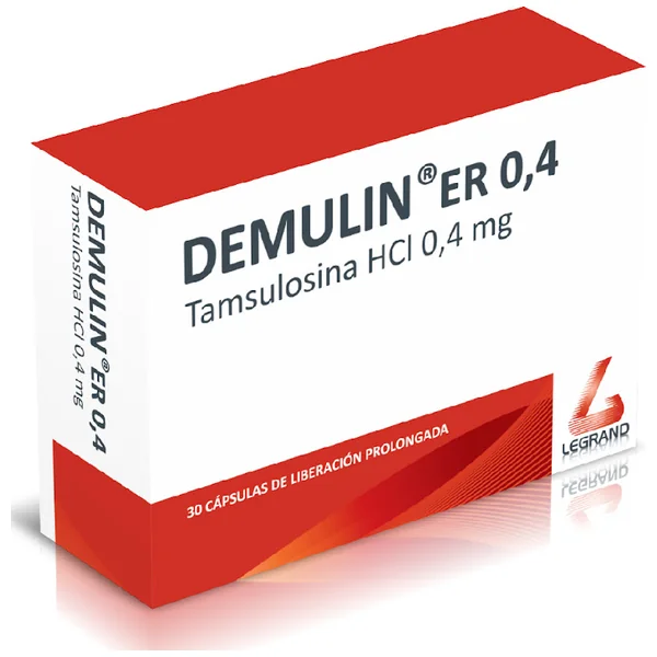 Demulin Er 0.4 Mg Caja X 30 Capsulas Tamsulosina
