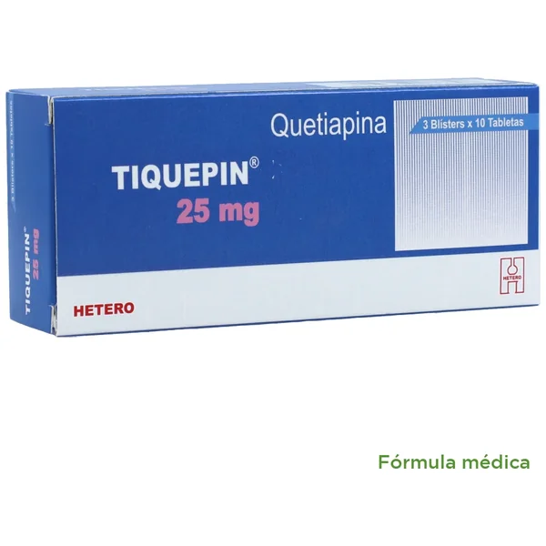 Tiquepin 25Mg Tableta Recubierta Caja X 30