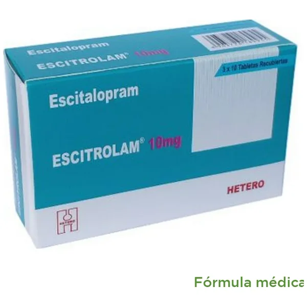 Escitrolam 10Mg Tabletas Recubiertas Caja X 30