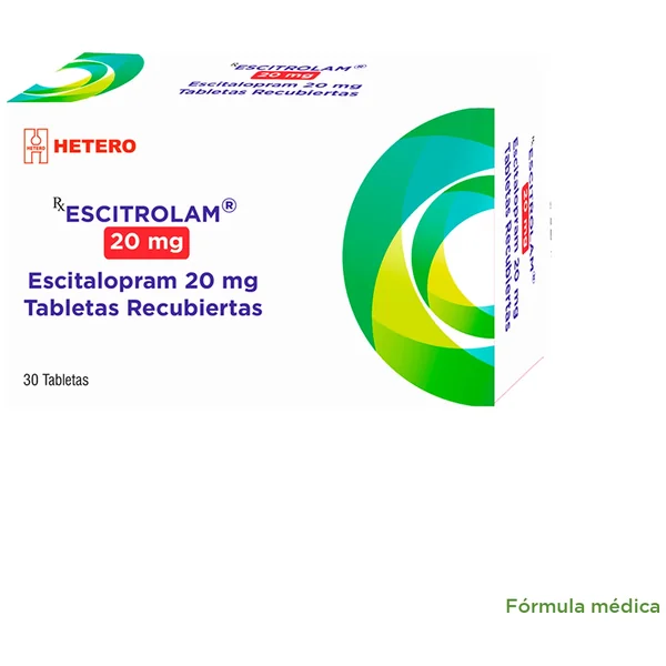 Escitrolam 20Mg Tableta Rec Caja X 30