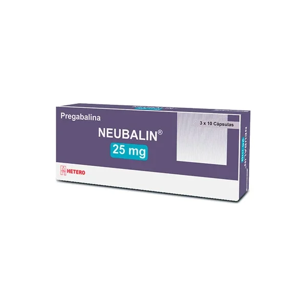Neubalin 25 MG ** Caja X 30 Caps