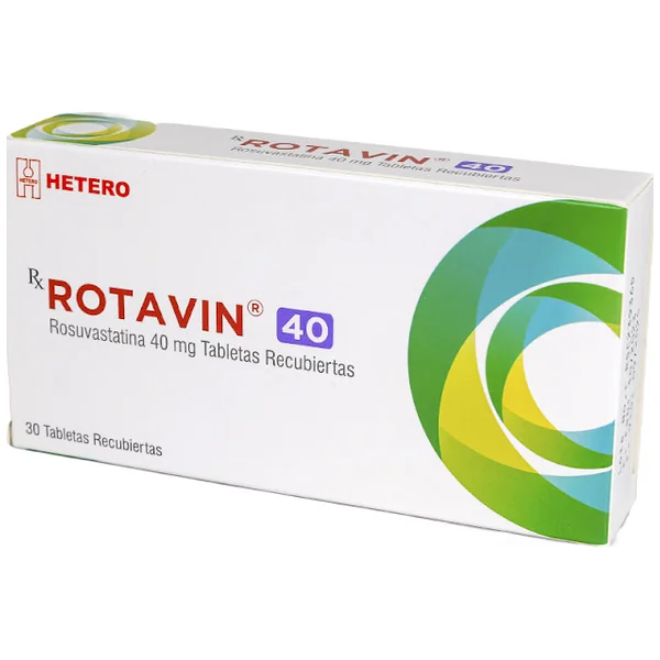 Rotavin Rosuvastatina 40Mg Caja X 30 Tabletas