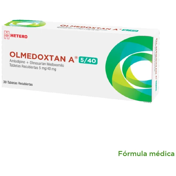 Olmedoxtan A (5+40)Mg Tabletas Recubiertas Caja X 30