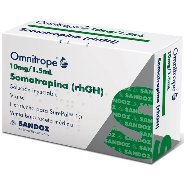 Omnitrope Somatropina 10mg/1.5ml Sandoz Caja x 1 Cartucho